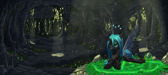 Home sweet home - My little pony, Queen chrysalis, Changeling, 1jaz