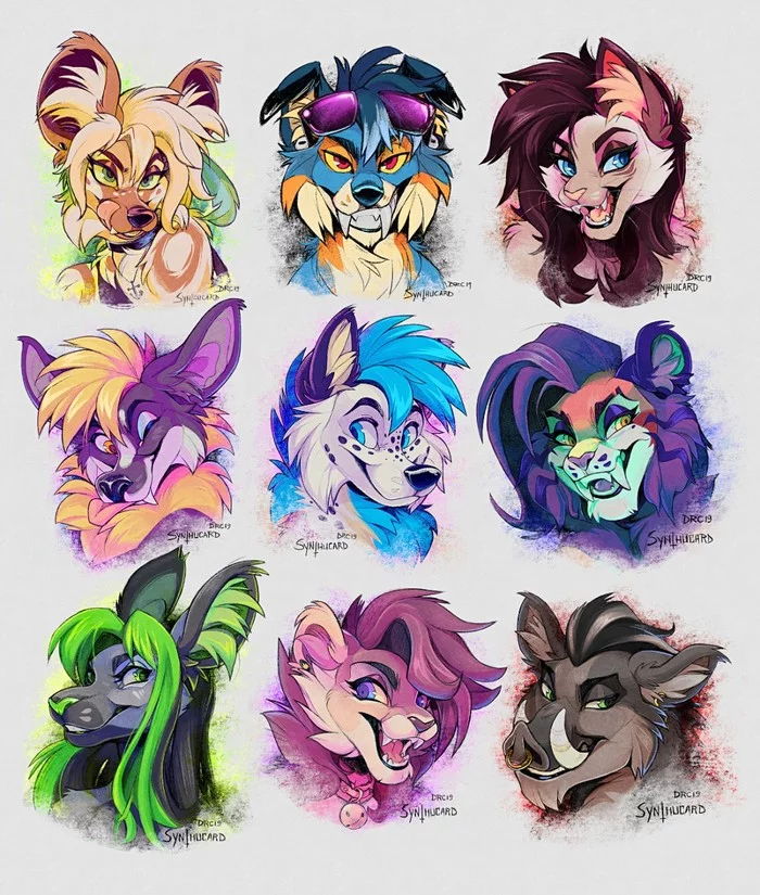 Avatars - Furry, Art, Avatar, Silverdeni, Portrait