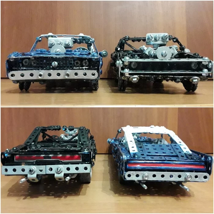 Dodge charger 1966 and Dodge charger 1970 made of metal kit - My, Dodge, Muscle car, Retro car, Homemade, With your own hands, Modeling, Car modeling, 