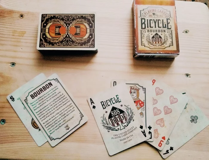 Bicycle Bourbon playing cards - Cards, My, Collecting, Presents, 