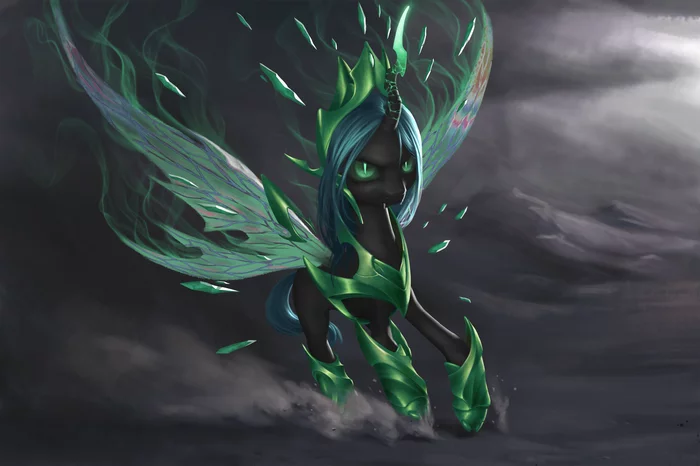 Королева уже здесь - My Little Pony, MLP Season 9, Queen Chrysalis, Amarthgul