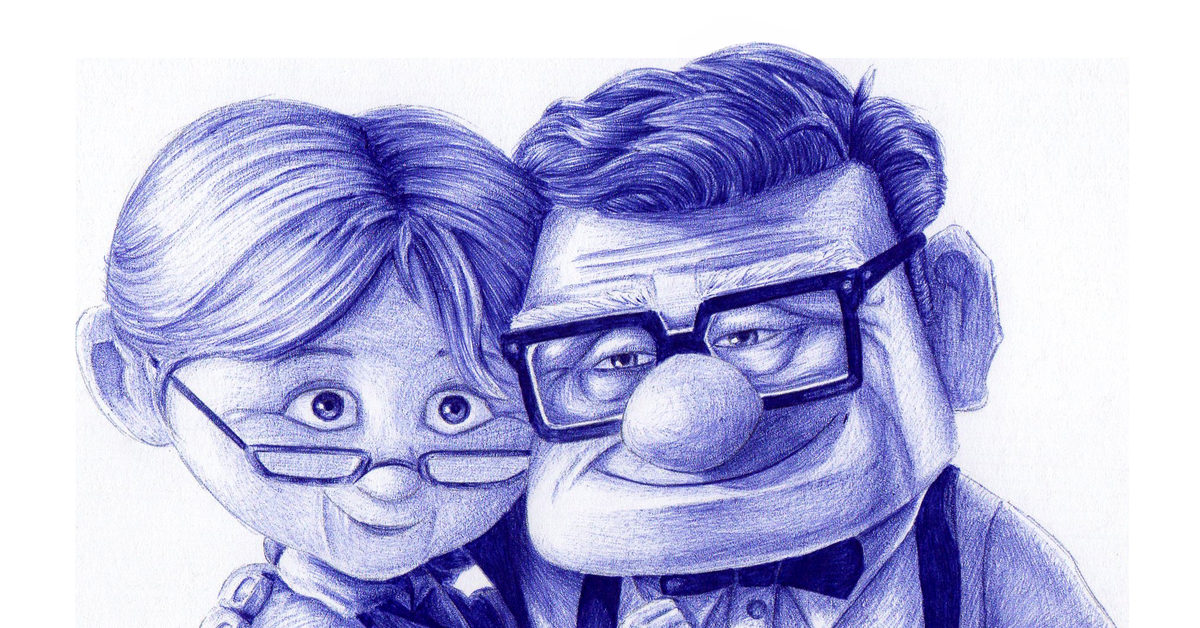 Мультик вверх картинки дедушки