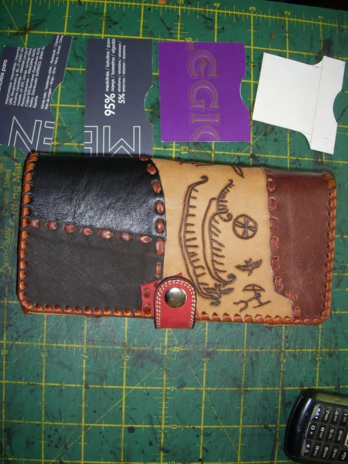 Two wallets - My, Pyrography, Matilda, Longpost, Leon, Wallet, Leather products