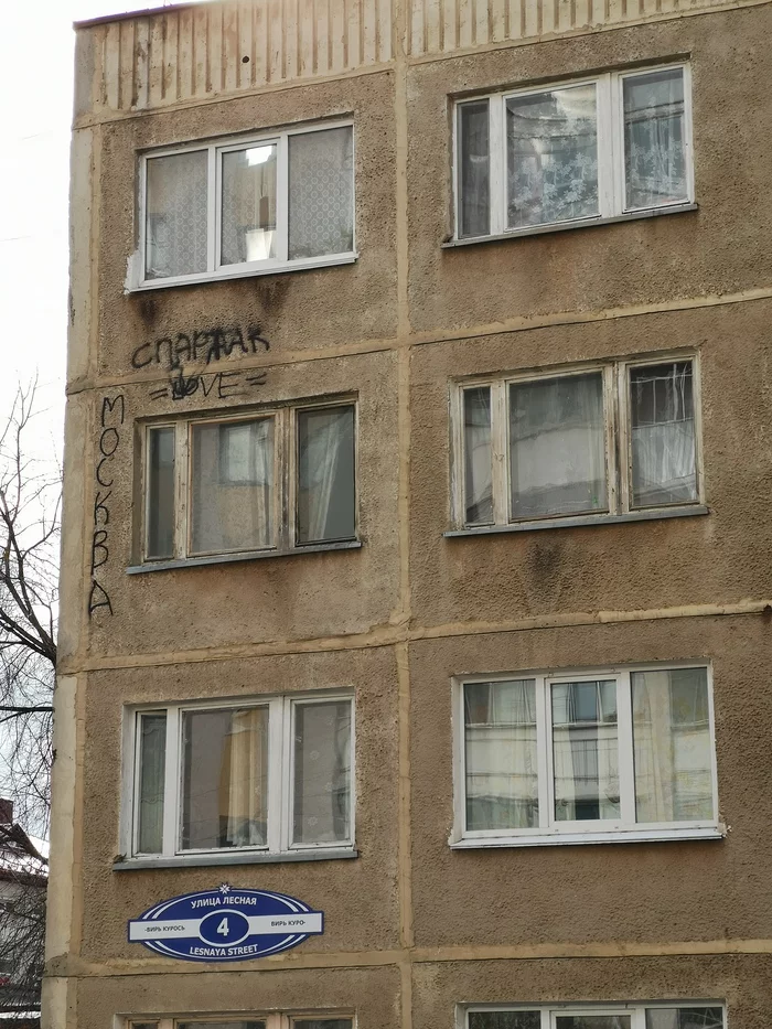 The apartment of a true fan. - My, The writing is on the wall, Spartak Moscow, House