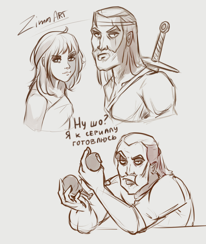 Почеркули в 7 утра :D Разминаю руки для комиксов