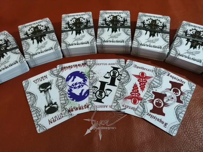 Genomafia cards are Mafia, but for wachophiles! - My, Mafia Game, Warhammer, Genocrads