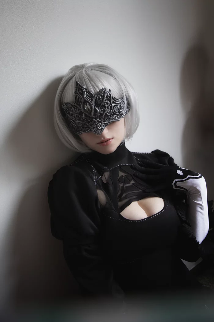 NieR:Automata YoRHa No.2 Type B - Fire Keeper Dark Souls 3 - Моё, NIER Automata, Косплей, Dark Souls 3, Dark Souls, Fire Keeper, Фотография, Yorha unit No 2 type B, Длиннопост