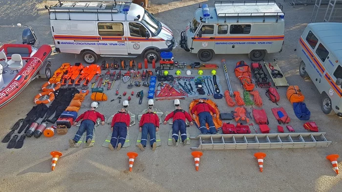 Crimean rescuers joined the flash mob - Tetris, Tetrischallenge, Crimea, Rescuers