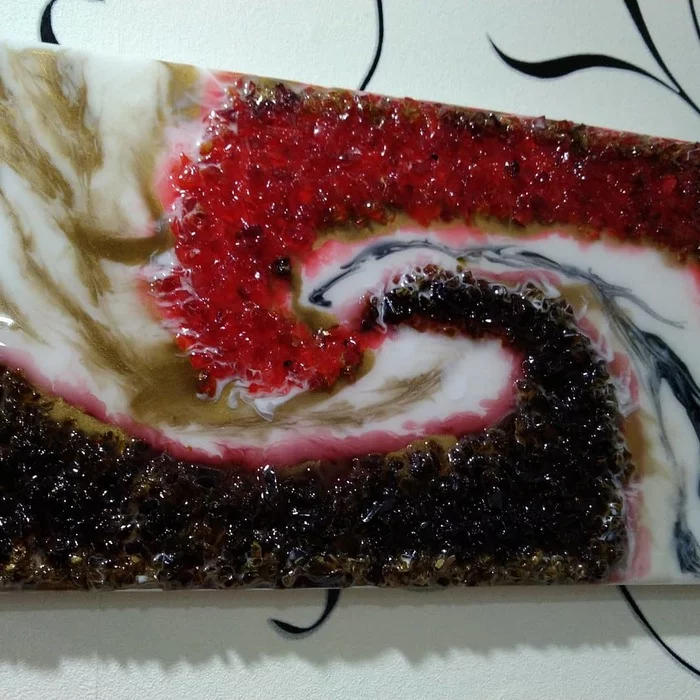 Not only trousers, but also jackets. - My, Epoxy resin, Longpost, Handmade, Decoration