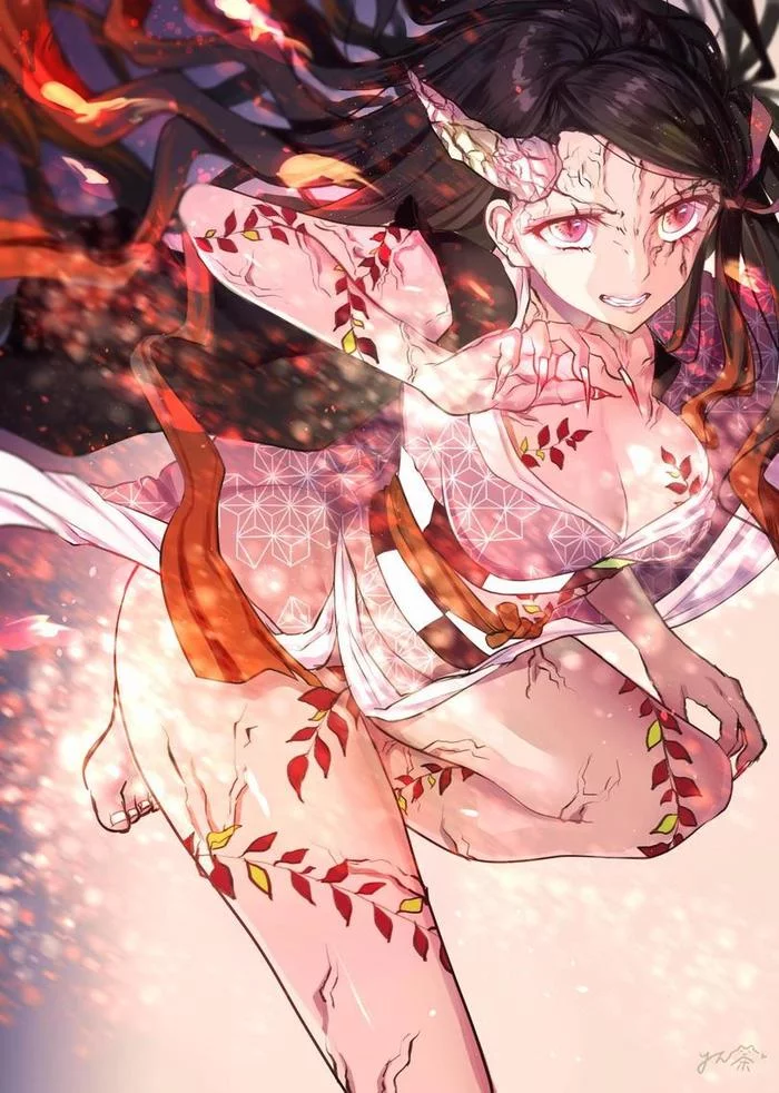 Kamado Nezuko - Kimetsu no yaiba, Art, Anime, Nezuko Kamado