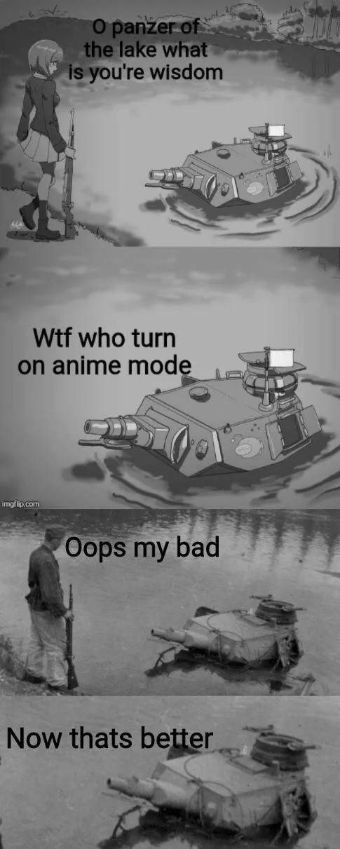 Anime mode: on Panzer, 