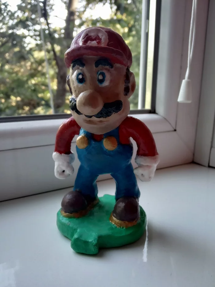 Mario - My, Polymer clay, Mario, Longpost