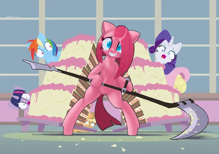 Pinky cut the cake - My little pony, Mane 6, Satv12