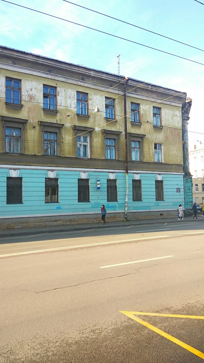 Painted house - My, Drawing, Architecture, Building, Saint Petersburg