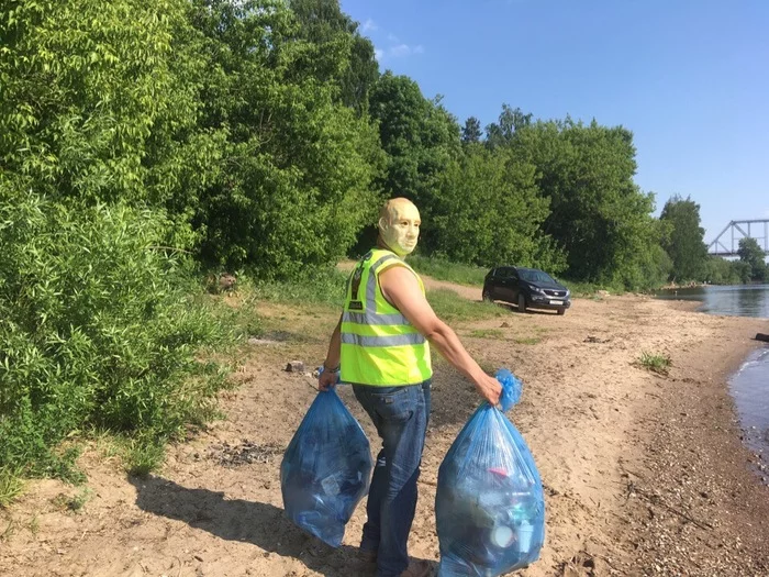 #TRASHTAG 24.0 «Волга» - Мусор, Субботник, Река Волга, Кострома, Лига чистомэна, Длиннопост