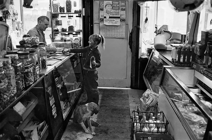 Convenience store, Splott, Cardiff, Wales, 1974. - Score, Past, The present