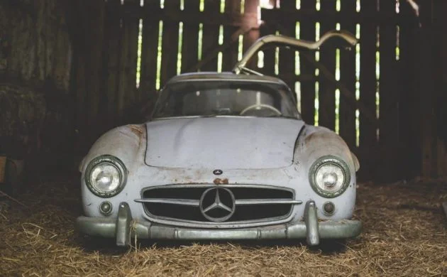 The most beautiful Mercedes was found, which stood in an ordinary barn for 53 years!!! - Mercedes, Rarity, Retro, Classic, Find, Barn, Longpost, Yandex Zen