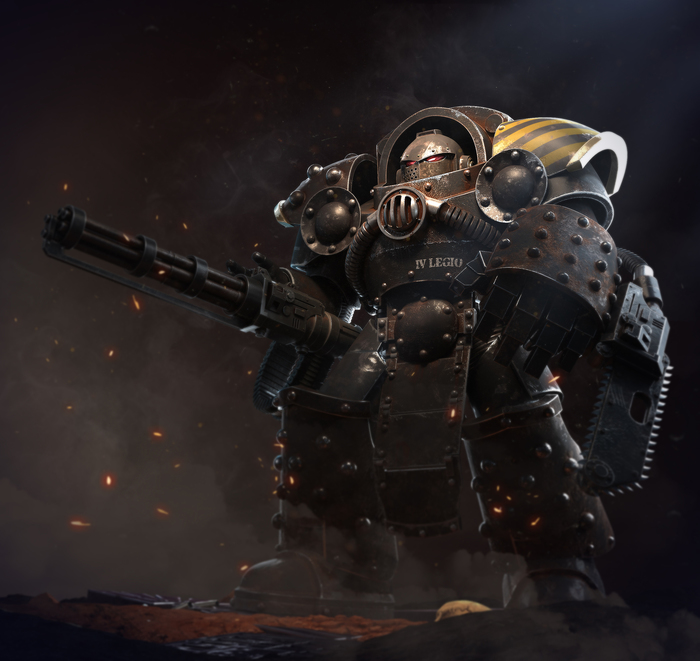 Iron Warriors legion terminator Warhammer 30k fan art Warhammer 40k, Iron Warriors, Horus Heresy, 3D 