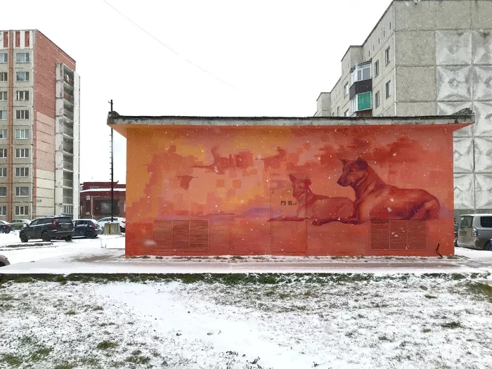 The artist paints transformer booths - Artist, Street art, Graffiti, Longpost, Surgut