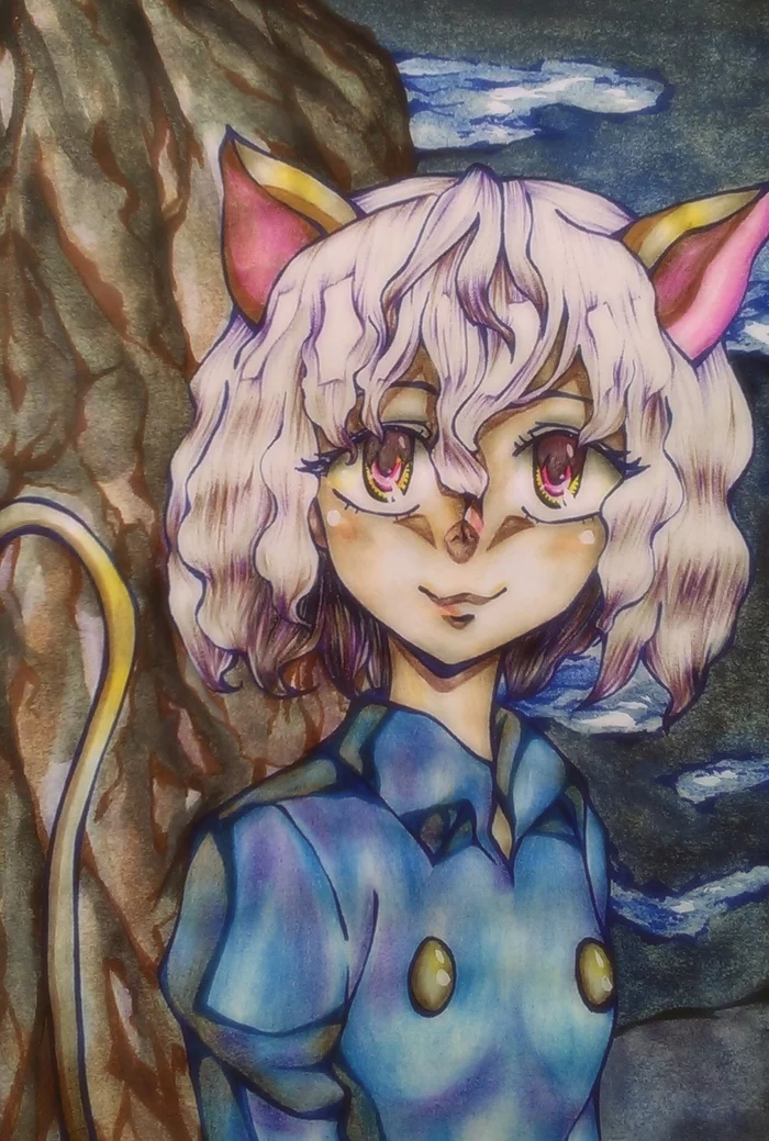 Neferpitou - My, Anime, Drawing, Anime art, Creation, Art, Neko, Hunter x hunter