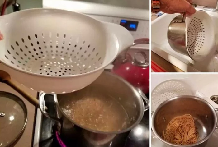 We've been doing it wrong all along - Colander, Pan, How is it correct?, Convenience, Pasta, Cooking