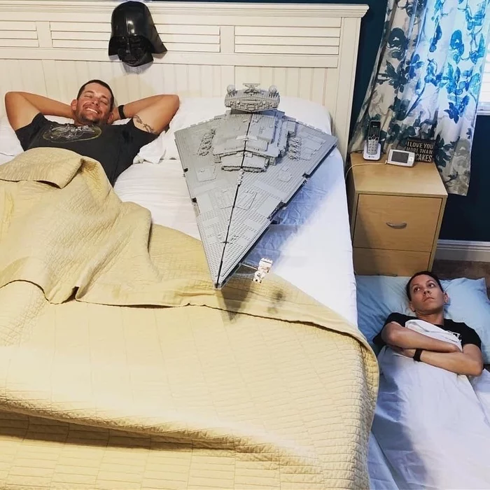 Collectors will understand) - Bed, Star Wars, Wife, Imperial cruiser, Lego
