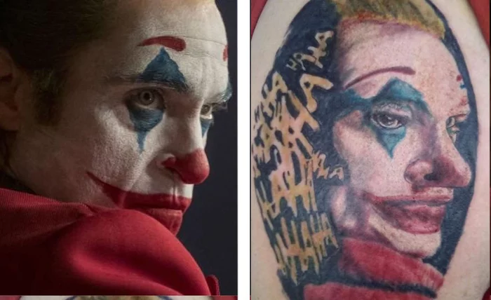 The guy got a tattoo of the Joker. - Tattoo, Tattooink, Joker, Expectation and reality