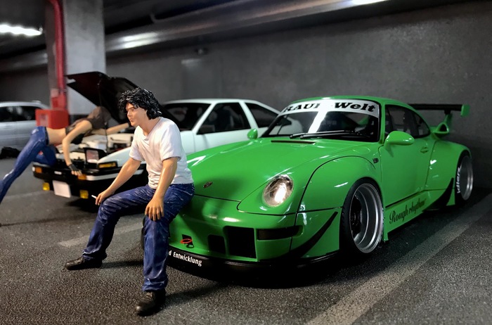  (Tokyo Parking) 1/18 : Porsche 993 RWB  Akira Nakai San Rwb, , Porsche