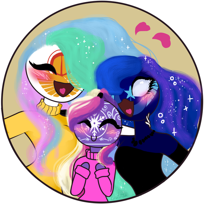 Countryhumans - MLP My Little Pony, Countryhumans, Princess Luna, Princess Celestia, Princess Cadance, Livitoza