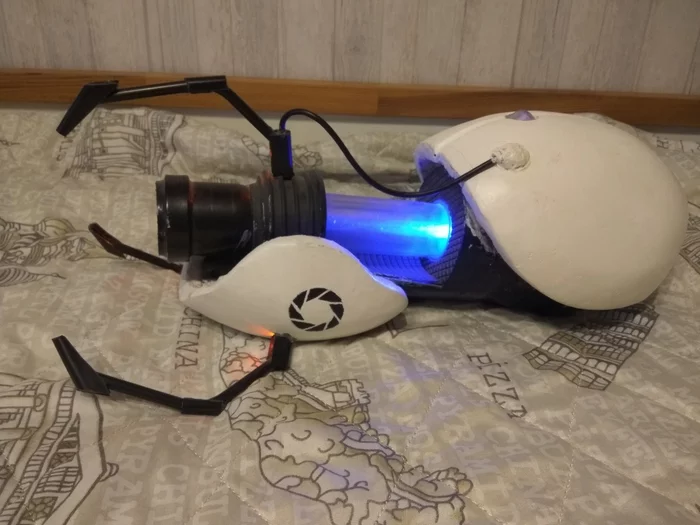 Portal gun for my son - My, Portalgan, Portal Gun, With your own hands, Longpost, Video, Portal