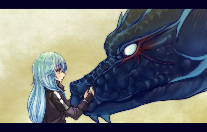    , Anime Art, Rimuru Tempest, Tensei Shitara Slime Datta Ken, Veldora Tempest