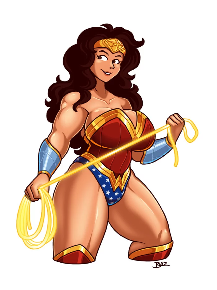 Wonder Woman - Blazbaros, Art, Strong girl, Wonder Woman, Girls, DC, Dc comics