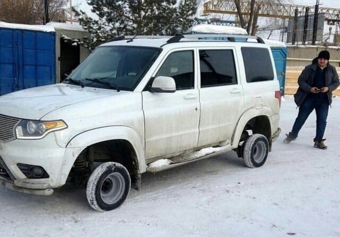 Когда переобулся на зимнюю резину.