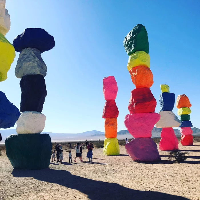 Seven Magic Mountains, Las Vegas, Nevada. - My, Exposition, USA, Las Vegas, Nevada, Desert, Casino, USA travel, Holidays, Longpost