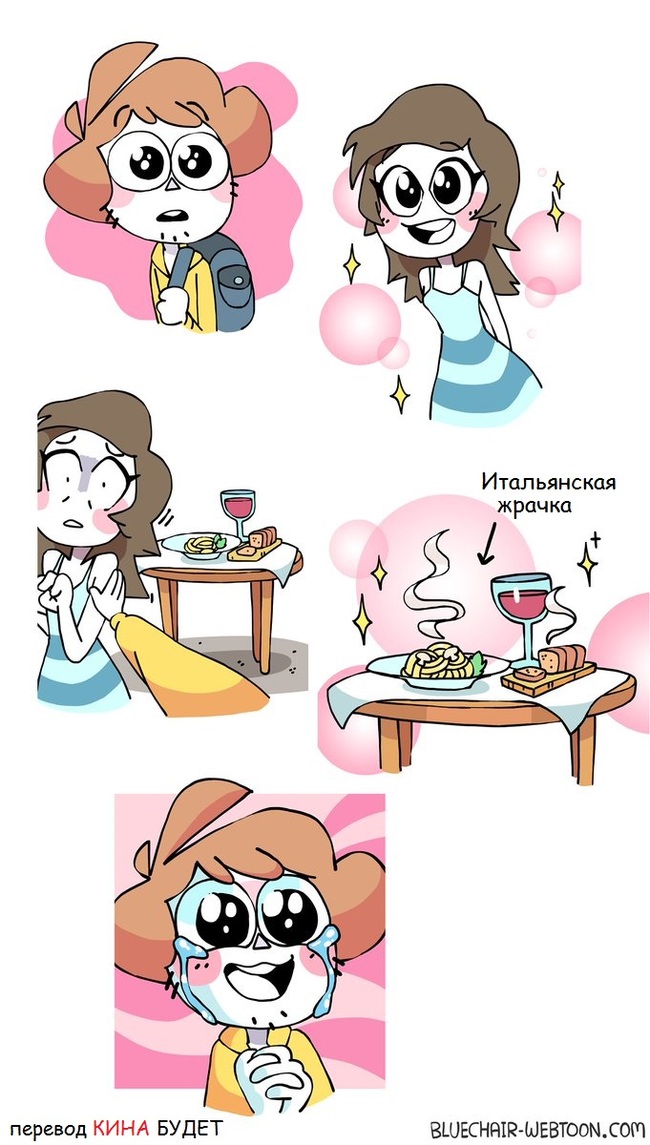 Italian specialty... - Italy, Girls, Food, Comics, Translated by myself, Bluechair, Shencomix, Longpost