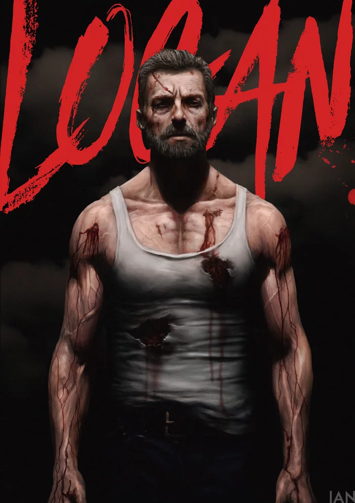 LOGAN art by Ian Loginov - My, Wolverine X-Men, , Hugh Jackman, Art, Fan art, Ian Loginov, Wolverine (X-Men)