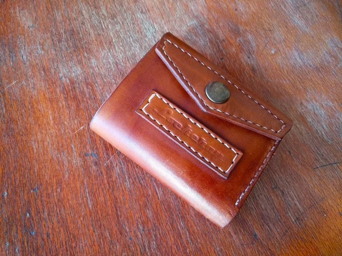 Puhlik - My, Leather products, Leather craft, Wallet, With your own hands, Lockeray, Mat, Longpost