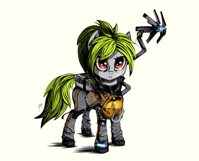 Courier - My little pony, Death stranding, MLP crossover, Original character, Zetamad