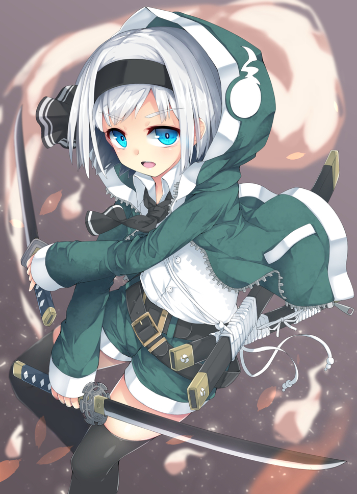 KonpakuYoumu Touhou, Konpaku Youmu, Anime Art, ,  , Uumaru