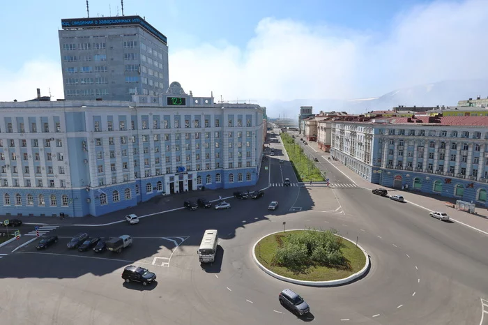 Norilsk - My, Norilsk, Town, Roof, Russia, Travels, northern city, From high, Architecture, Longpost