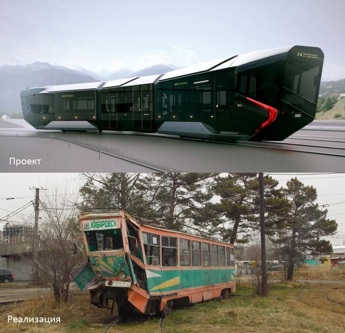 Project - implementation - Expectation and reality, Tram, From the network