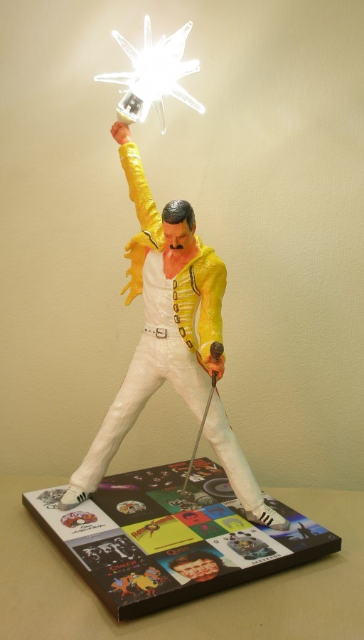 Table lamp Freddie Mercury's Star - Desk lamp, Queen, Freddie Mercury, Longpost, Video