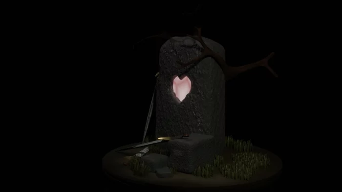 Three of Swords | Blender - Моё, Blender, Cycles Render, Карты таро, Cgimedia