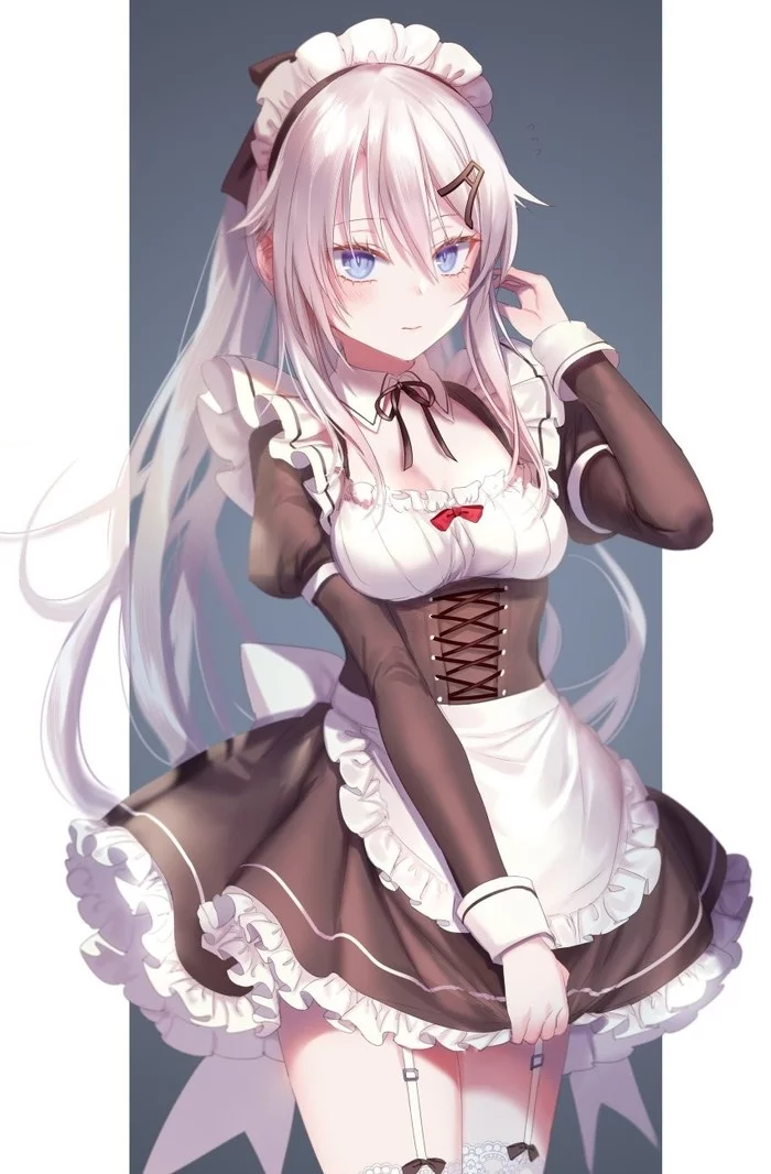 Maid - Anime, Anime art, Housemaid, Girls frontline, 9a-91