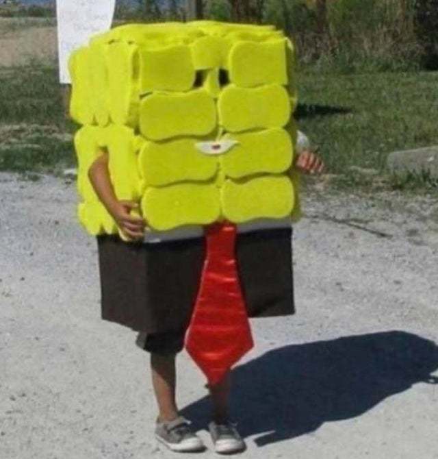 Yellow sponge, baby without blemish... - SpongeBob, Cosplay, The photo, Reddit