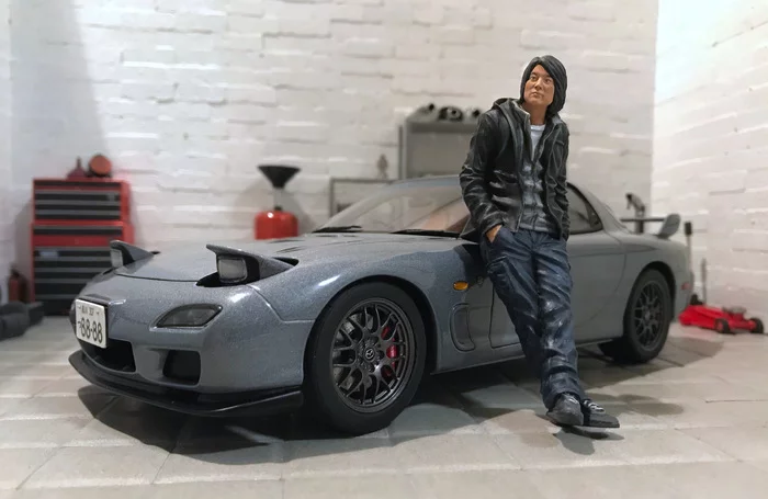 Diorama 1/18: Rx7 before Tokyo Drift - My, Diorama, The fast and the furious, Tokyo Drift