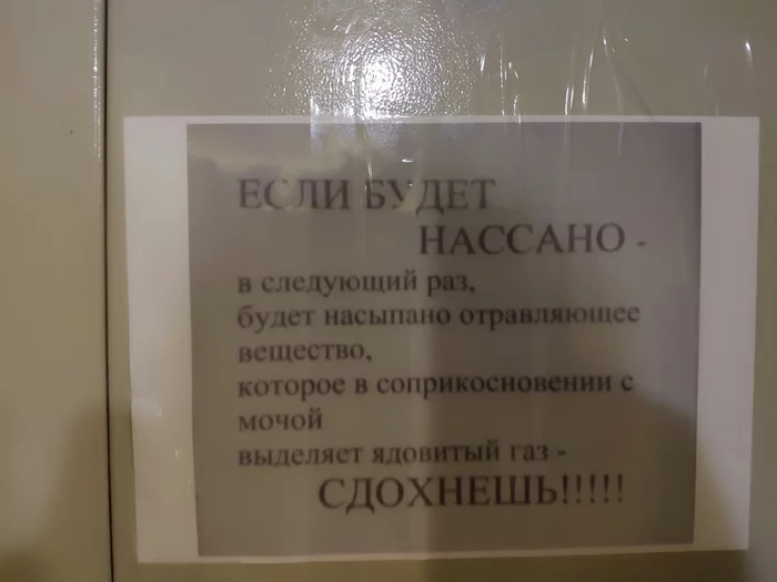 Ну, вы поняли. - Моё, Парадная, Объявление, Не ссать, Длиннопост