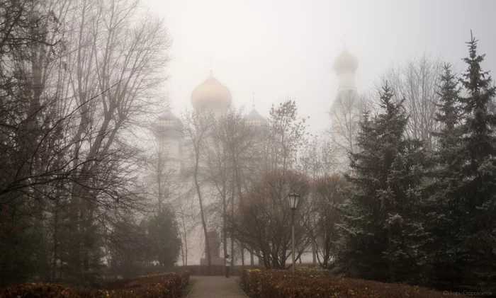 Well a very foggy morning - My, Bobruisk, Republic of Belarus, Fog, Autumn, The photo, Nikon, Town, Landscape, Longpost