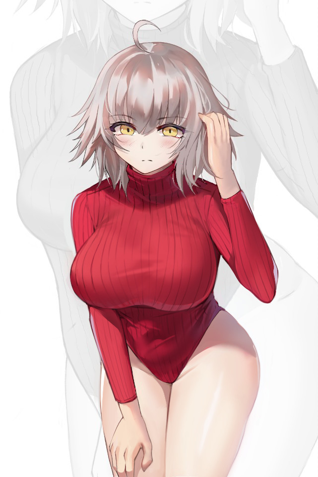 Women's HeatTech Extra Warm Ribbed Bodysuit - NSFW, Anime, Anime art, Turtleneck leotard, Mashu Kyrielight, Scathach, Kogane Tsukioka, Jeanne darc, Murasame, Longpost