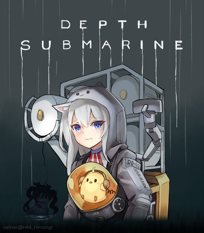 Anime Art , Anime Art, Azur Lane, Death Stranding, , Hammann, I-168, Manjuu